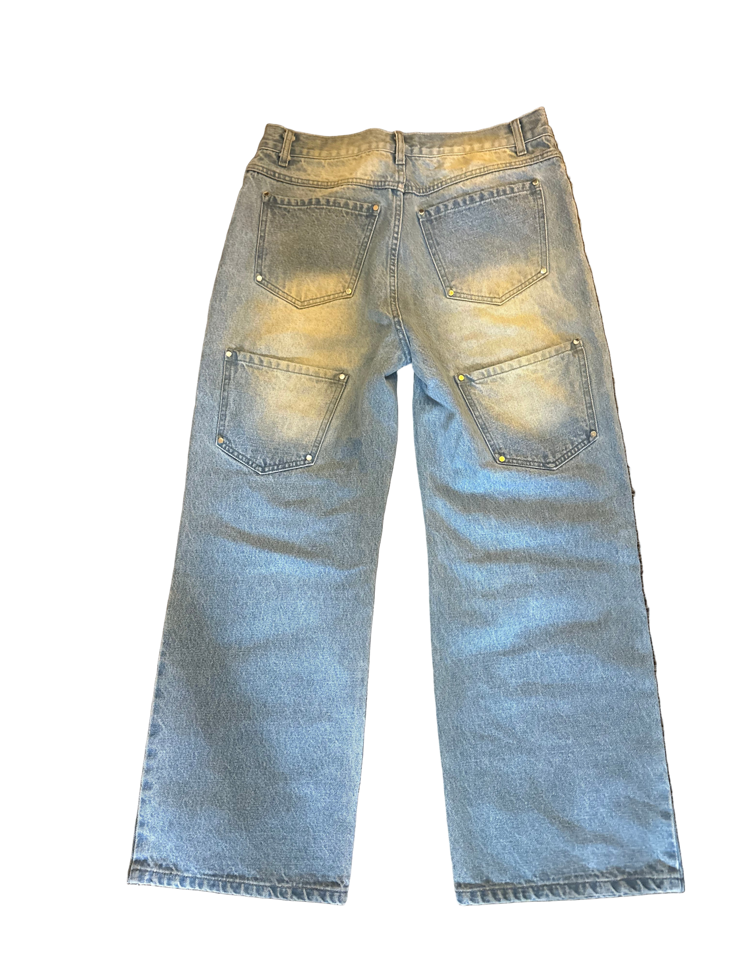 Blue Stressed Out Quad Pocket Denim