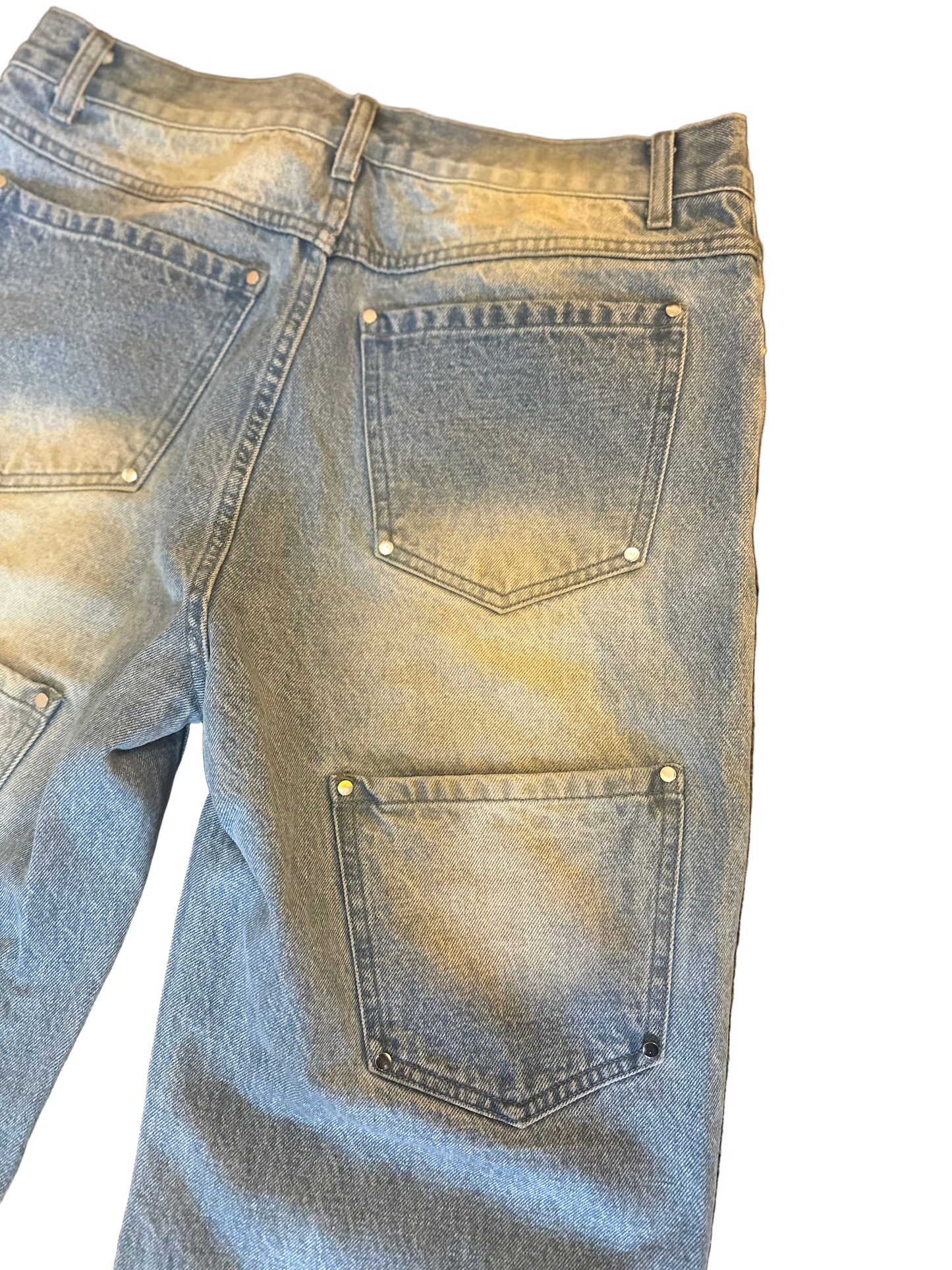 Blue Stressed Out Quad Pocket Denim