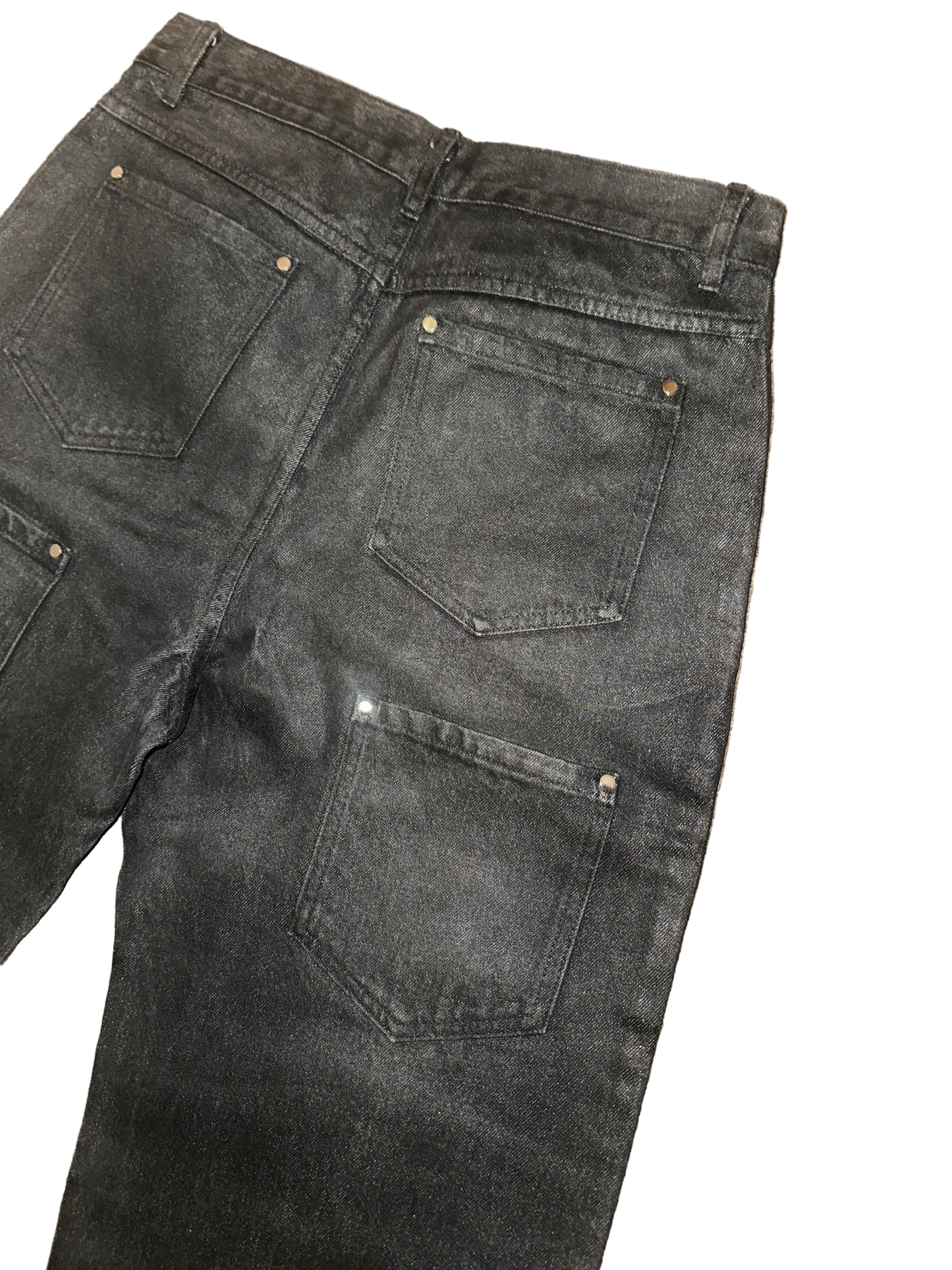 Quad Pocket Acid Wax Waxed Denim.